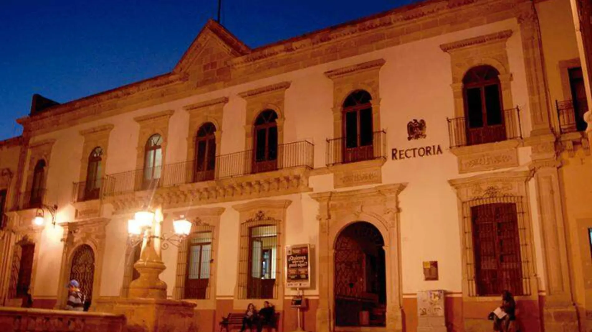 Edificio de rectoría de la UAZ en el centro de la ciudad de Zacatecas